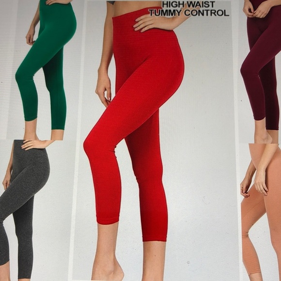 LAST PAIR NEW Zenana Outfitters Capri S/M Leggings - Picture 6 of 6